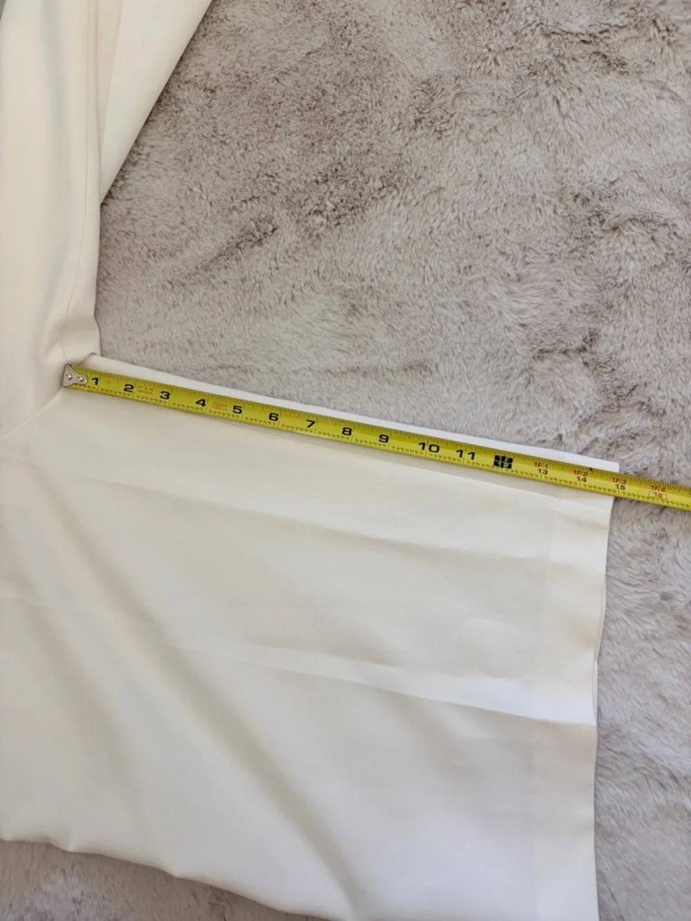 Zara Ivory High Rise Wide Leg Culotte Cropped Trousers XS Minimalist Clean Girl - Picture 9 of 9